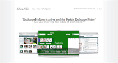 Desktop Screenshot of exchangeholdem.com